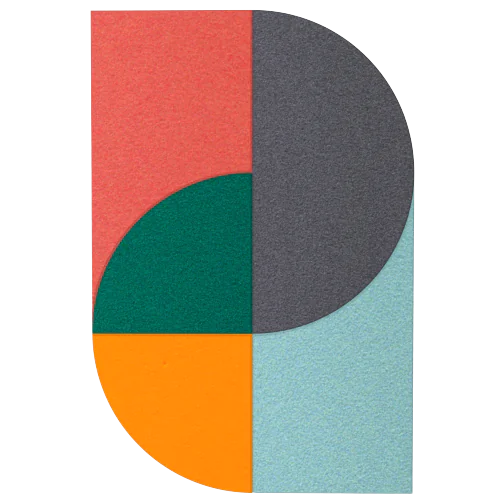 Acoustic Wall Art Panels FAN 5 energy swatch on white background Decormania UK