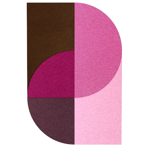 Acoustic Wall Art Panels FAN 5 macaroon swatch on white background Decormania UK