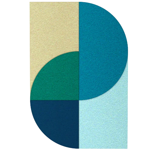 Acoustic Wall Art Panels FAN 5 ocean swatch on white background Decormania UK
