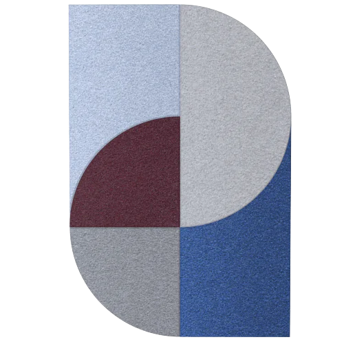 Acoustic Wall Art Panels FAN 5 venezia swatch on white background Decormania UK