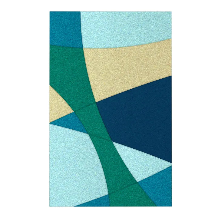 Acoustic Wall Art Panels FUSION 2 ocean swatch on white background DecorMania UK