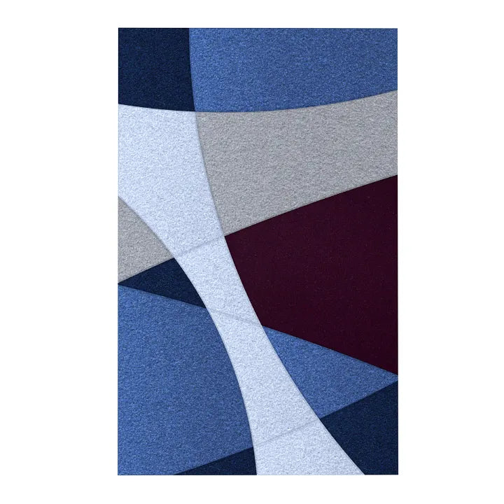 Acoustic Wall Art Panels FUSION 2 plum swatch on white background DecorMania UK