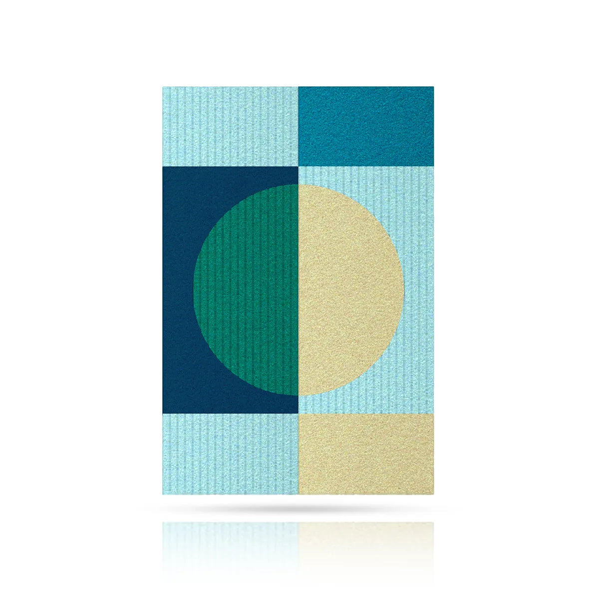 Acoustic Wall Art Panels RING 1 ocean swatch on white background Decormania UK 