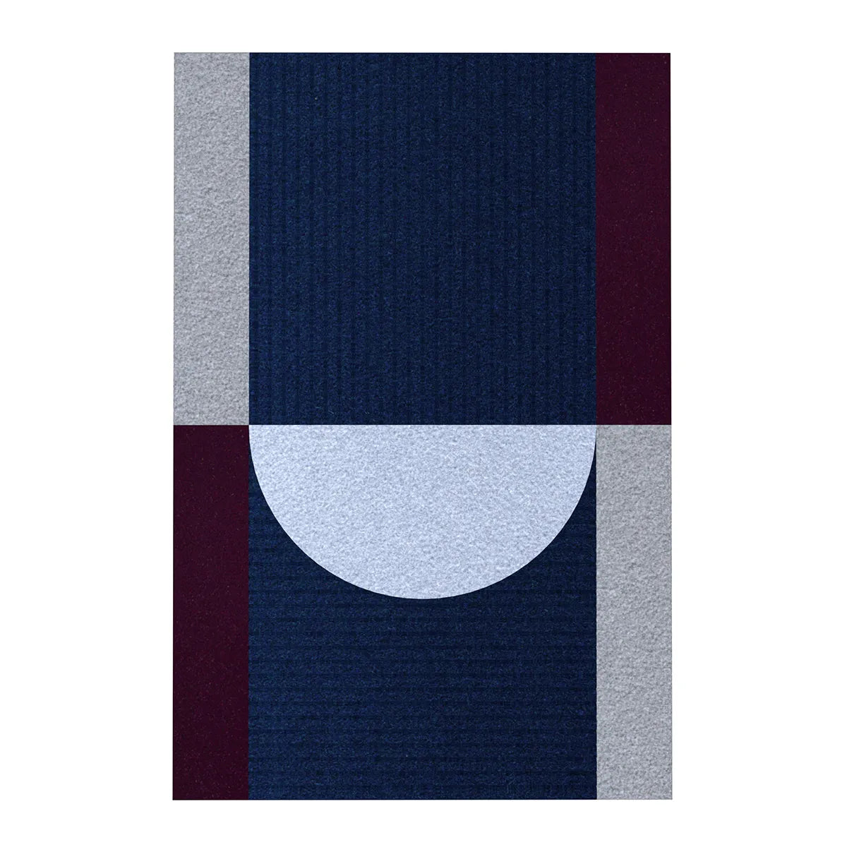 Acoustic Wall Art Panels RING 2 plum swatch on white background Decormania UK 