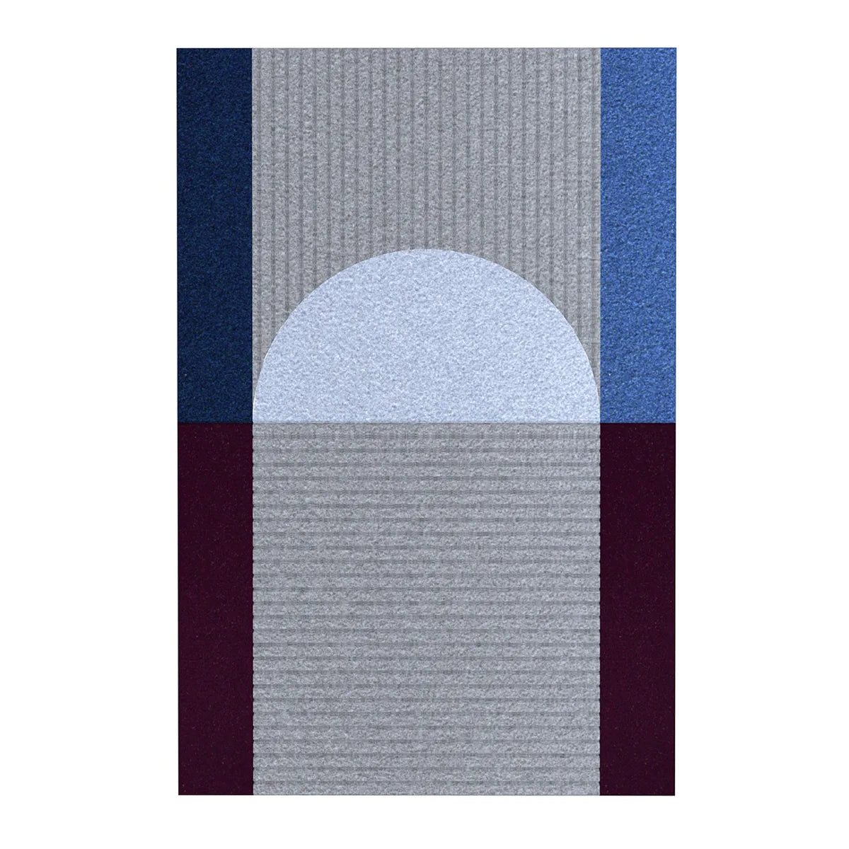 Acoustic Wall Art Panels RING 4 plum swatch on white background Decormania UK