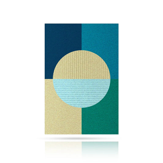 Acoustic Wall Art Panels RING 5 ocean swatch on white background Decormania UK 