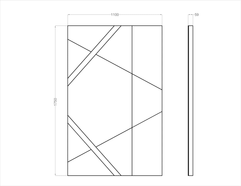 Acoustic Wall Art Panels SAIL 1 dimensions Decormania UK