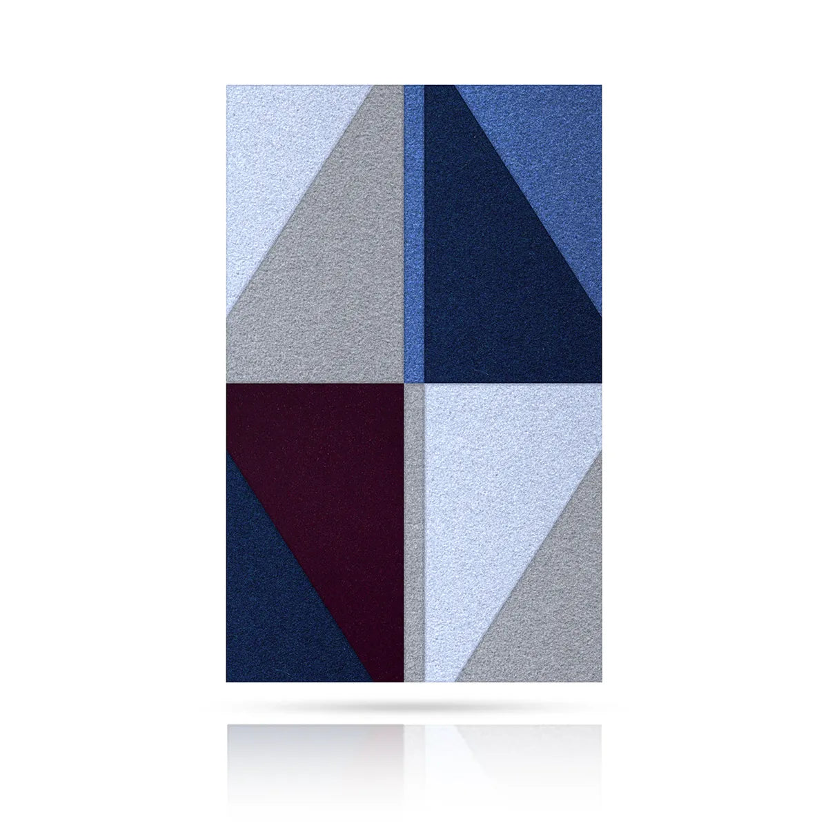 Acoustic Wall Art Panels SAIL 3 plum swatch on white background DecorMania UK