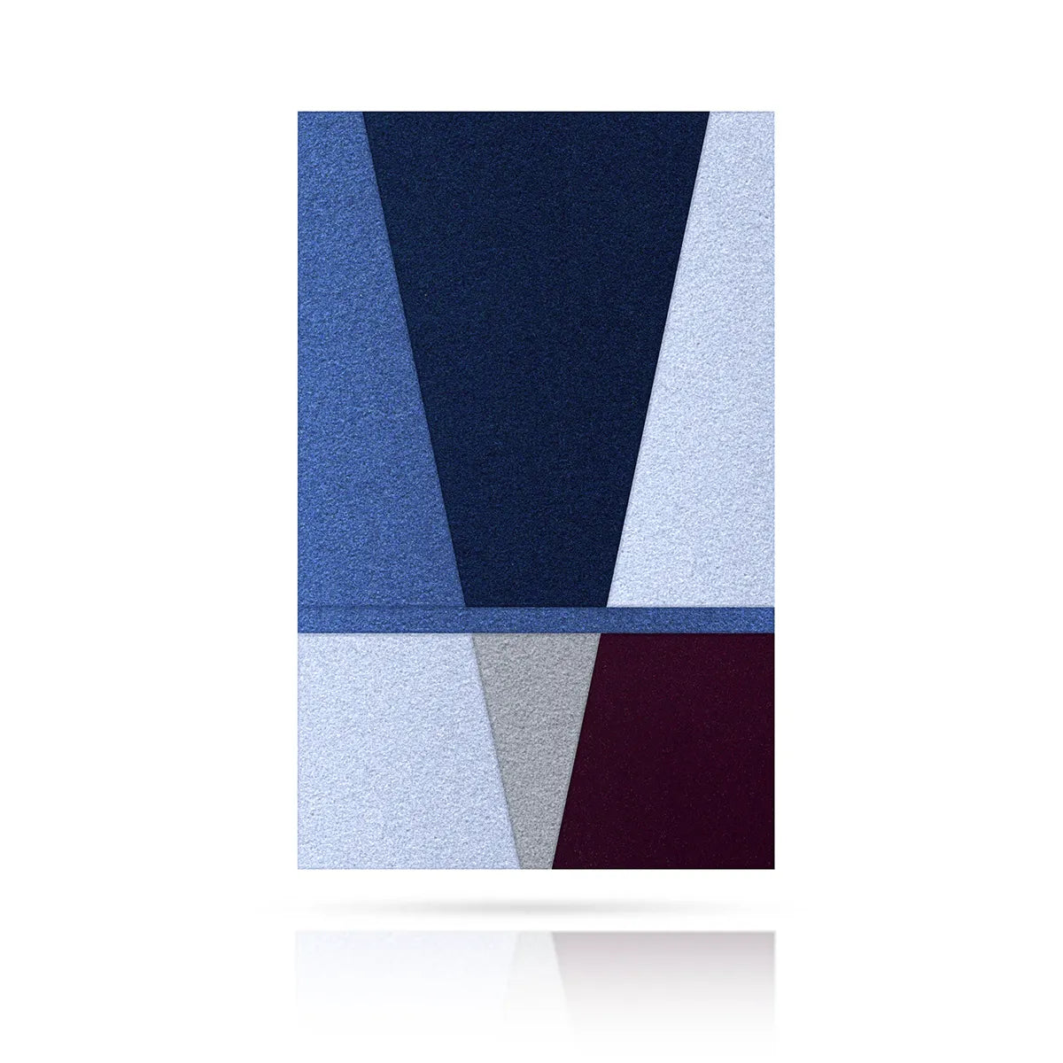 Acoustic Wall Art Panels SAIL 4 plum swatch on white background Decormania UK