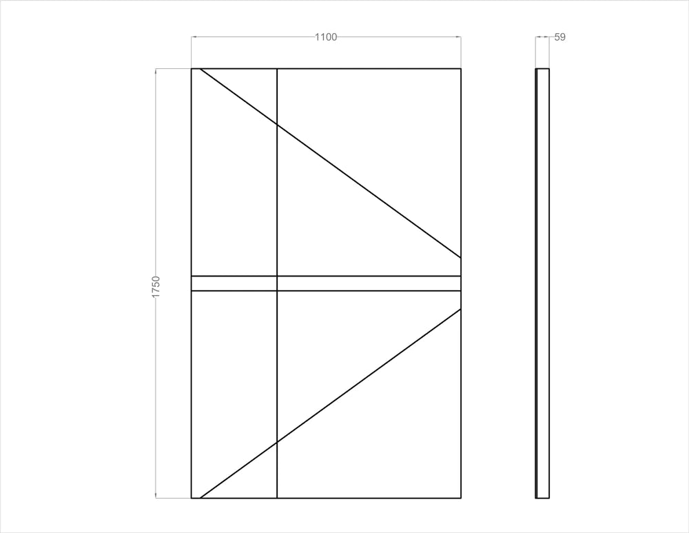 Acoustic Wall Art Panels SAIL 5 dimensions Decormania UK
