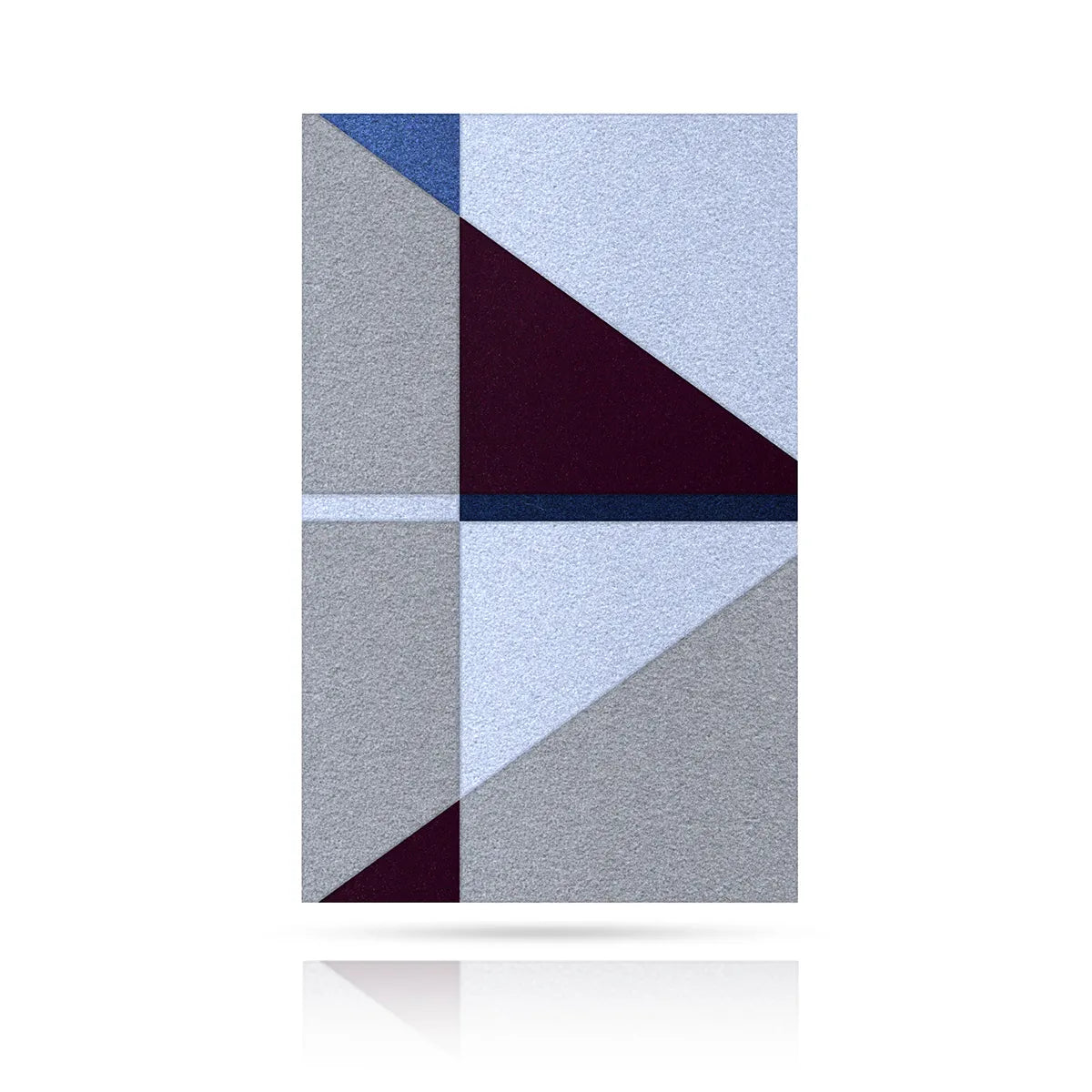 Acoustic Wall Art Panels SAIL 5 Plum swatch on white background Decormania UK