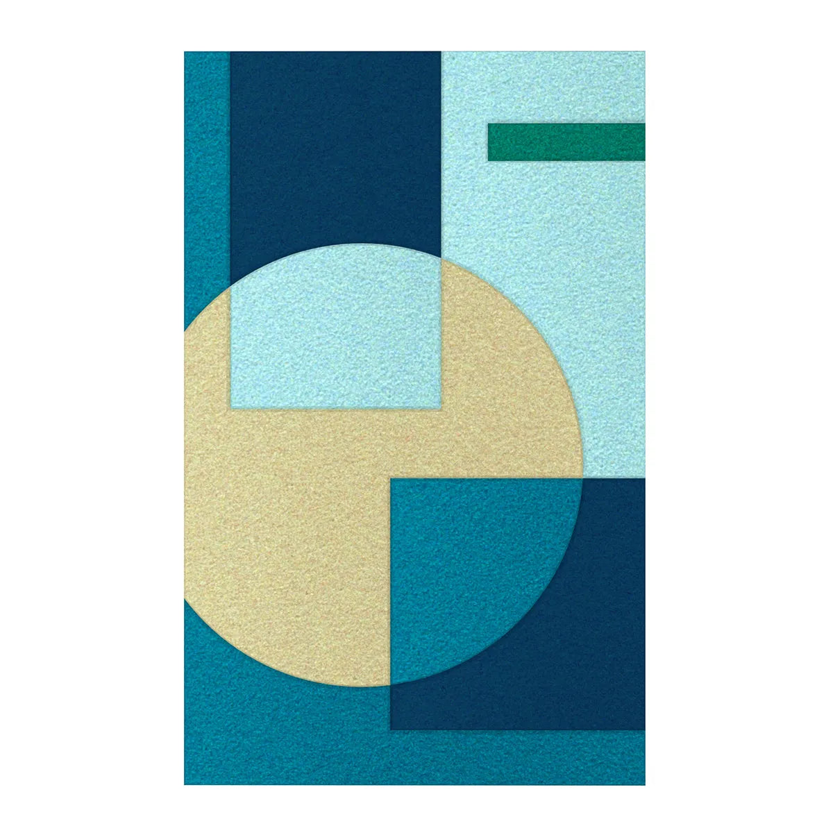 Acoustic Wall Art Panels SHAPES 1 ocean swatch on white background Decormania UK