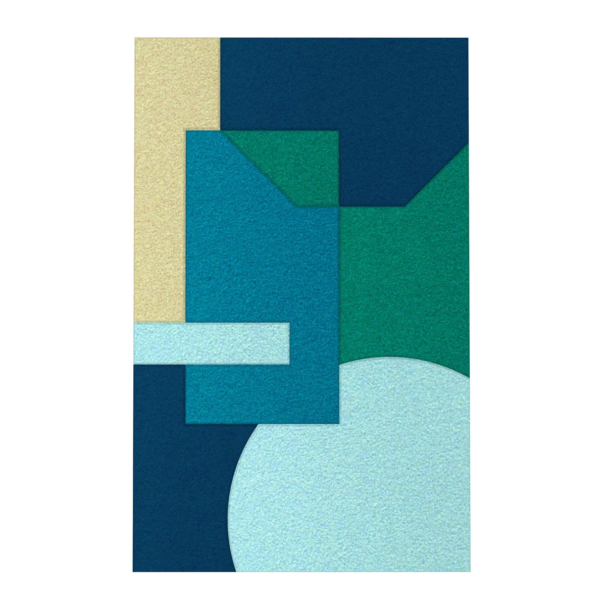 Acoustic Wall Art Panels SHAPES 2 ocean swatch on white background Decormania UK