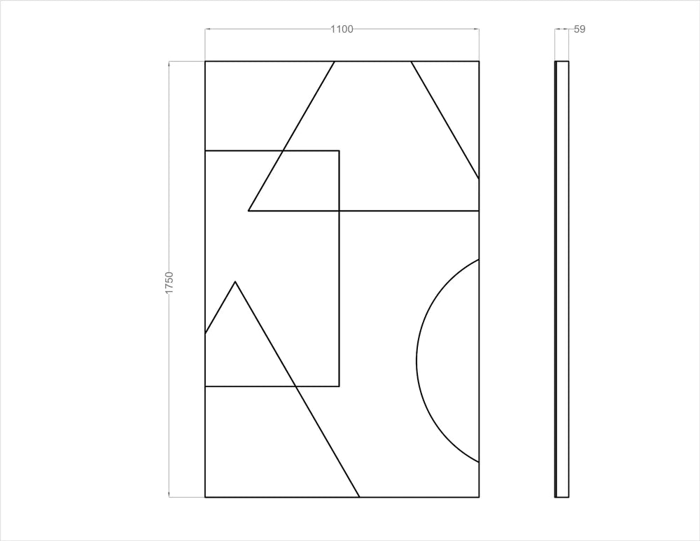 Acoustic Wall Art Panels SHAPES 3 dimensions Decormania UK