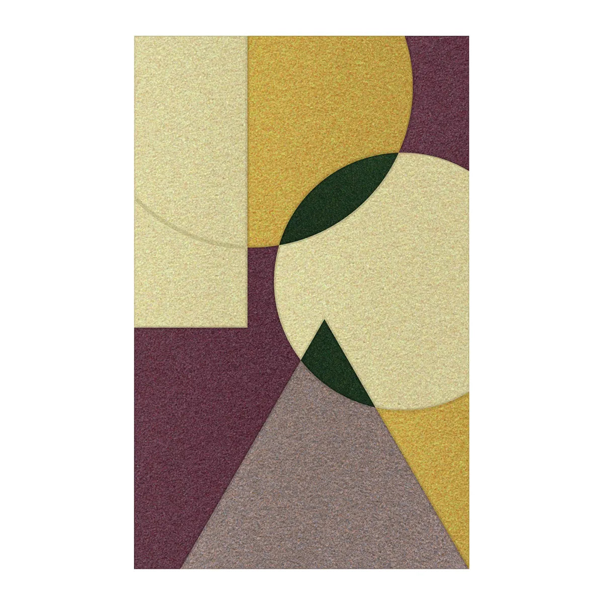 Acoustic Wall Art Panels SHAPES 4 fig on white background Decormnia UK