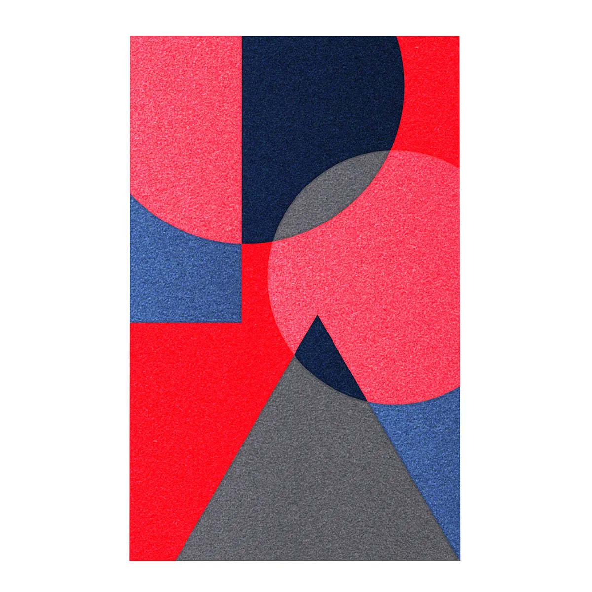 Acoustic Wall Art Panels SHAPES 4 lava swatch on white background Decormnia UK