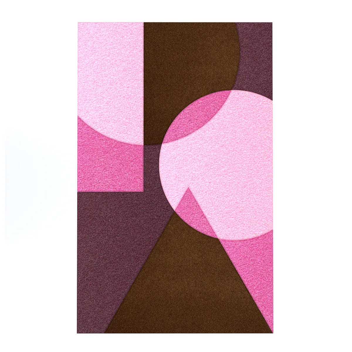 Acoustic Wall Art Panels SHAPES 4 macaroon swatch on white backgrond Decormnia UK