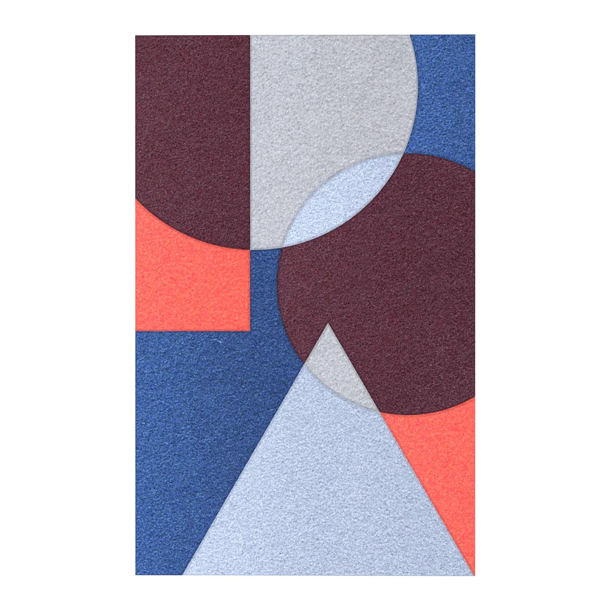 Acoustic Wall Art Panels SHAPES 4 veneia swatch on white background Decormnia UK