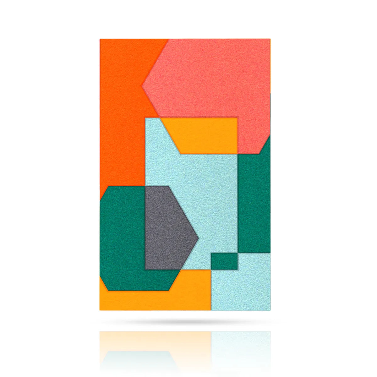 Acoustic Wall Art Panels SHAPES 5 energy swatch on white background Decormania UK