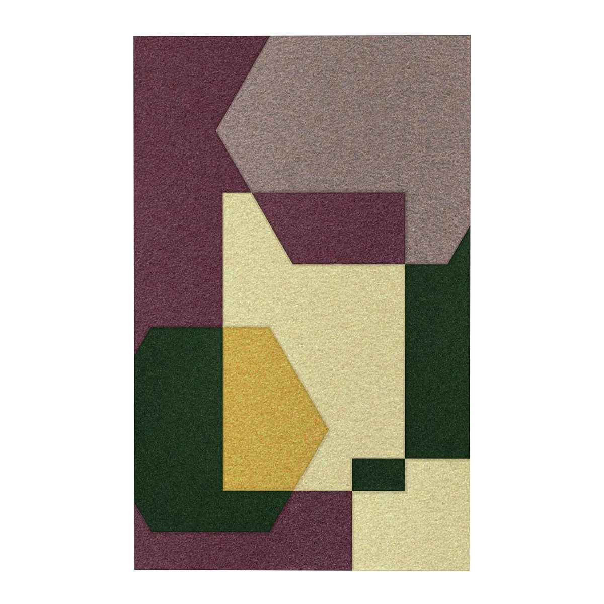 Acoustic Wall Art Panels SHAPES 5 fig swatch on white background Decormania UK