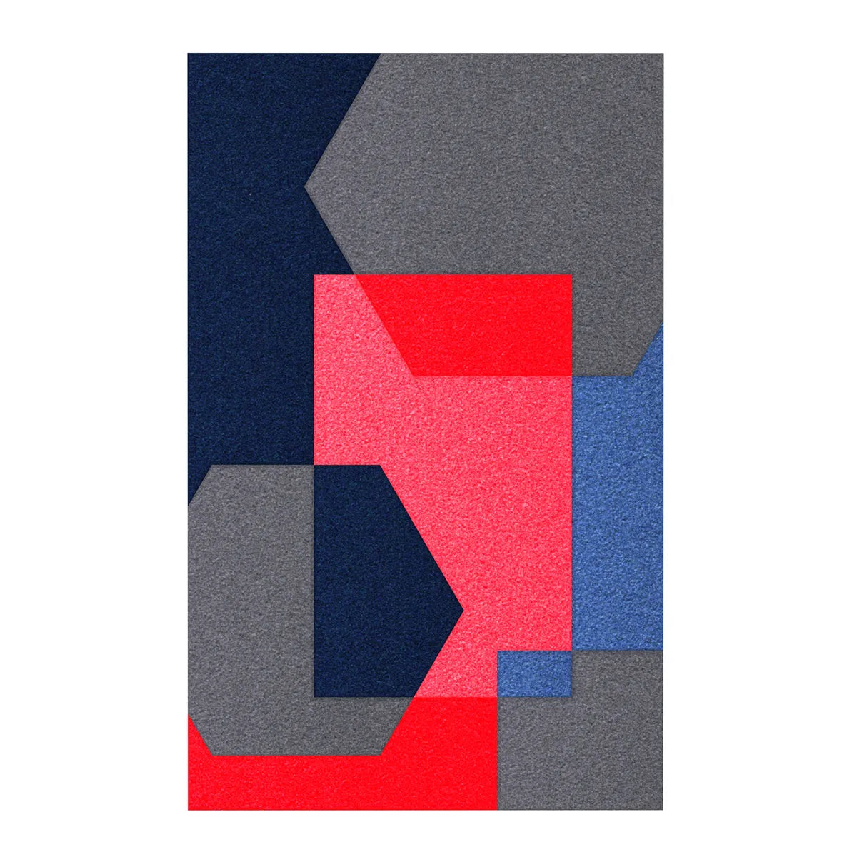 Acoustic Wall Art Panels SHAPES 5 lava swatch on white background Decormania UK