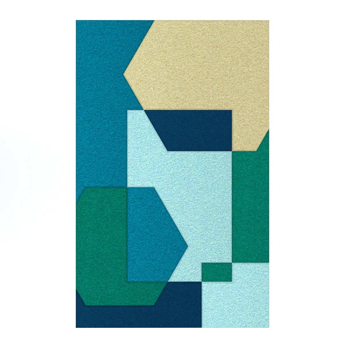 Acoustic Wall Art Panels SHAPES 5 ocean swatch on white background Decormania UK