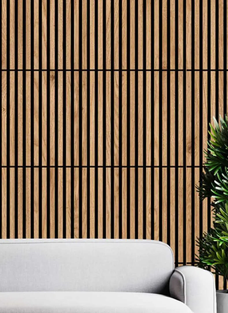 Wooden Acoustic Panels Square Wall Slats 60 x 60 | DecorMania UK