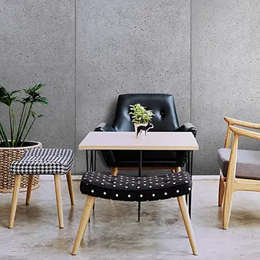 Architectural Concrete Wall Panels Interior - NEUTRAL in a stylish lobby | DecorMania UK