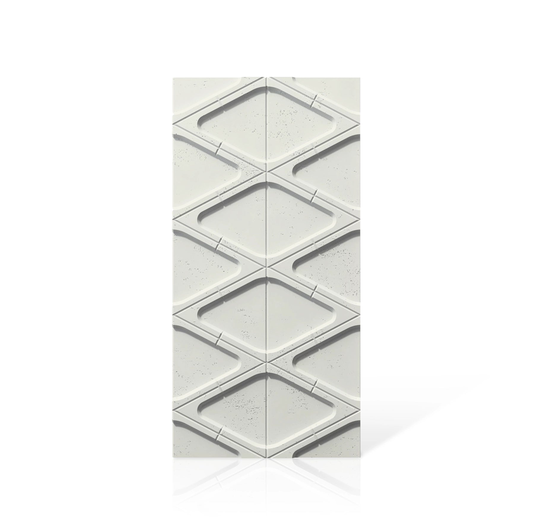 3D Concrete Wall Panels DIAMONDS colour swatch on white background DecorMania UK