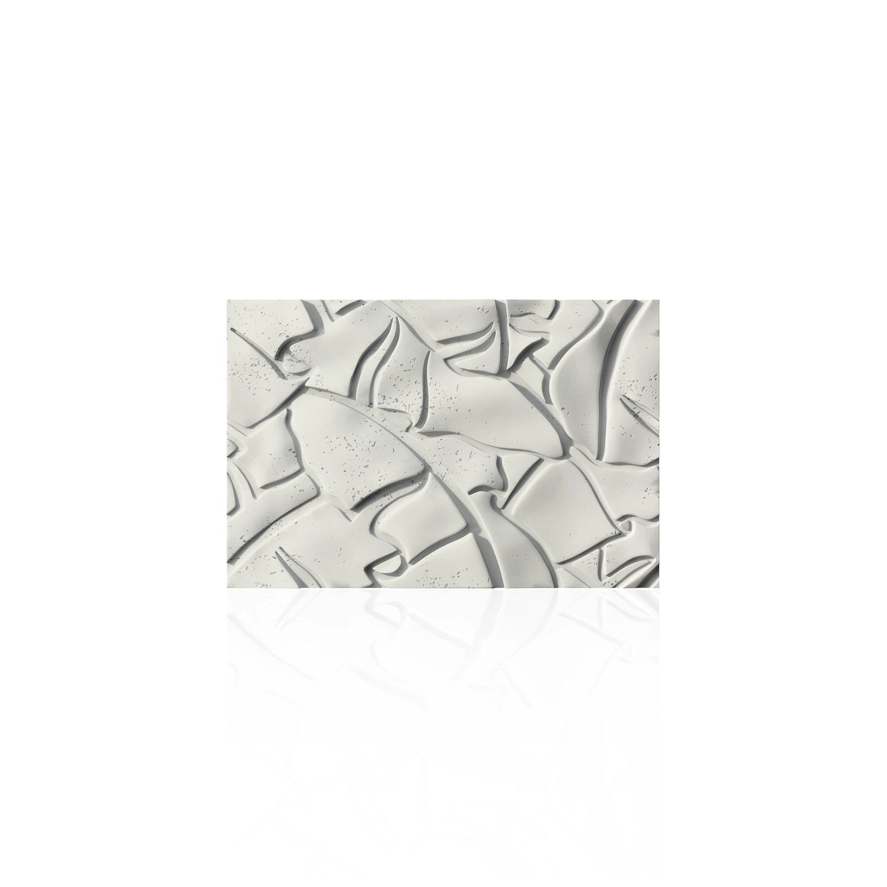 3D Concrete Wall Panels LEAF colour swatch on white background DecorMania UK