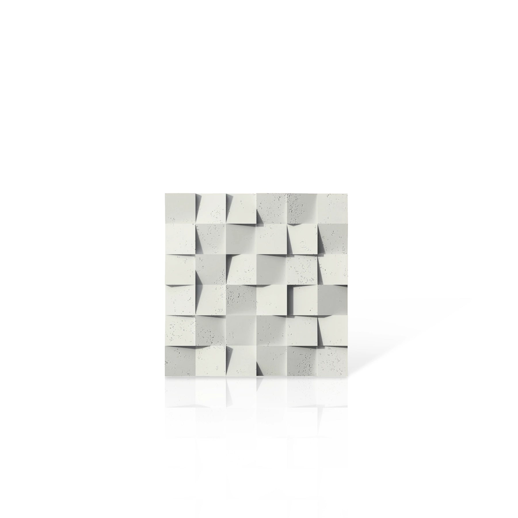 3D Concrete Wall Panels MULTISQUARES colour swatch on white background DecorMania UK