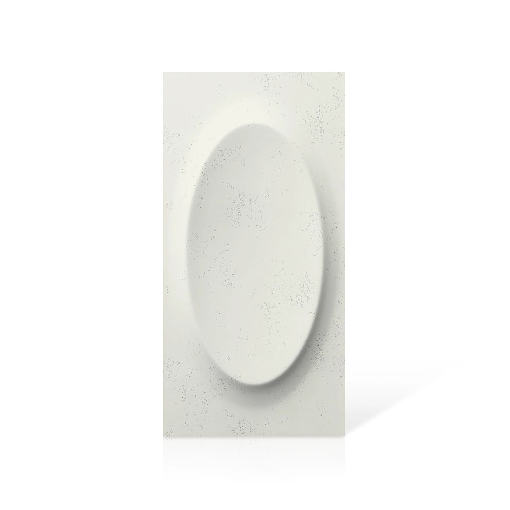 3D Concrete Wall Panels OVAL colour swatch on white background DecorMania UK