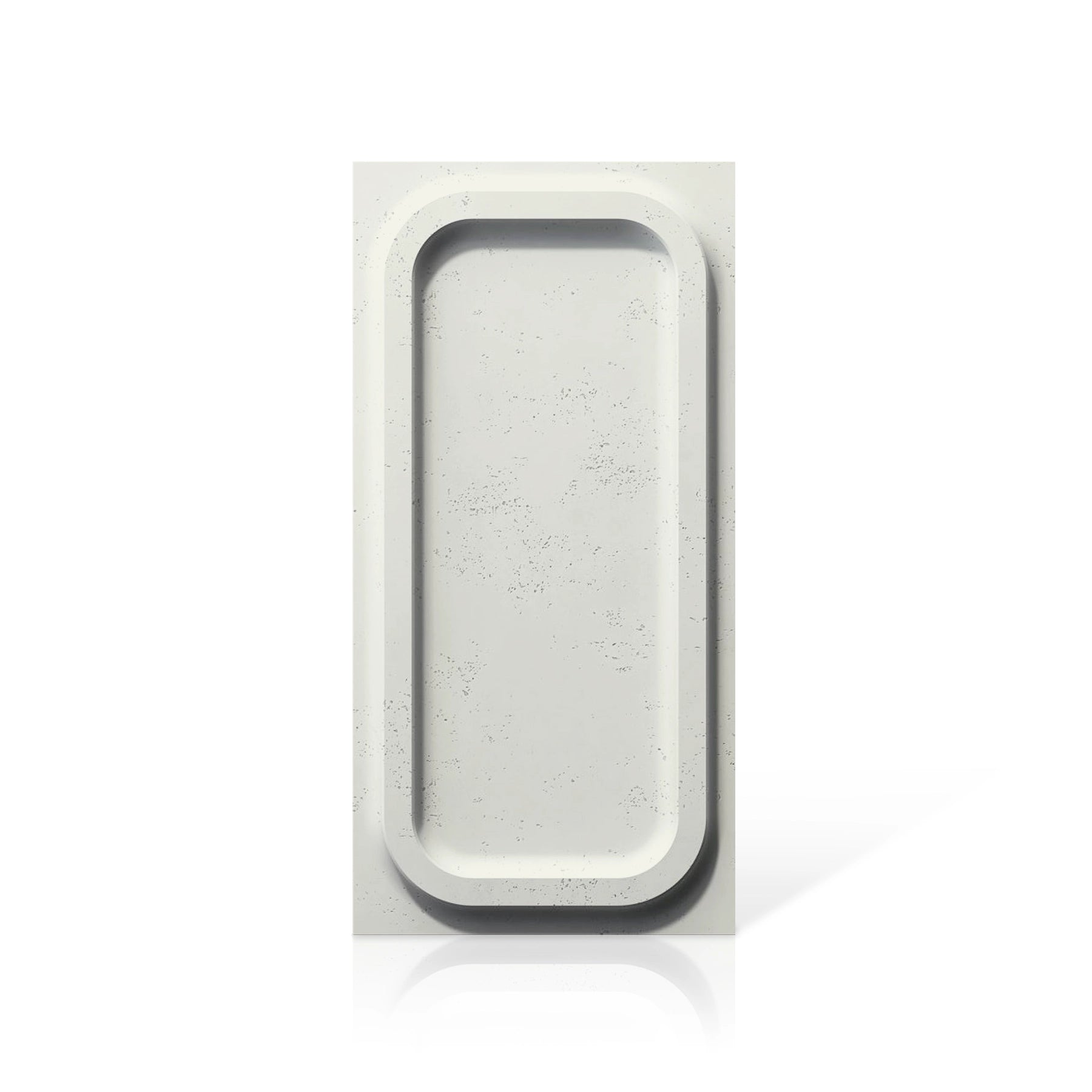 3D Concrete Wall Panels PORTHOLE colour swatch on white background DecorMania UK