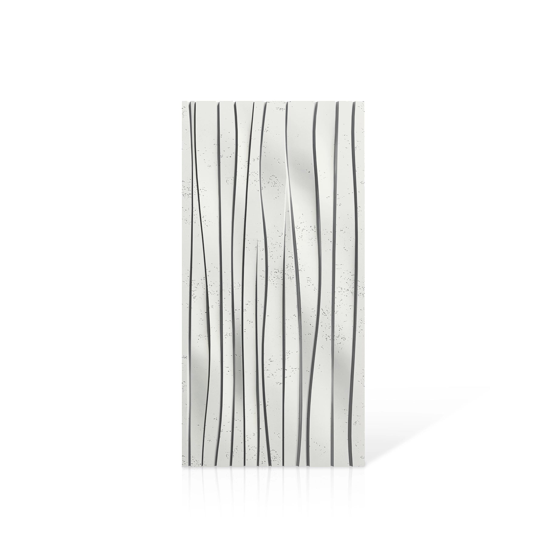 3D Concrete Wall Panels WAVES colour swatch on white background DecorMania UK