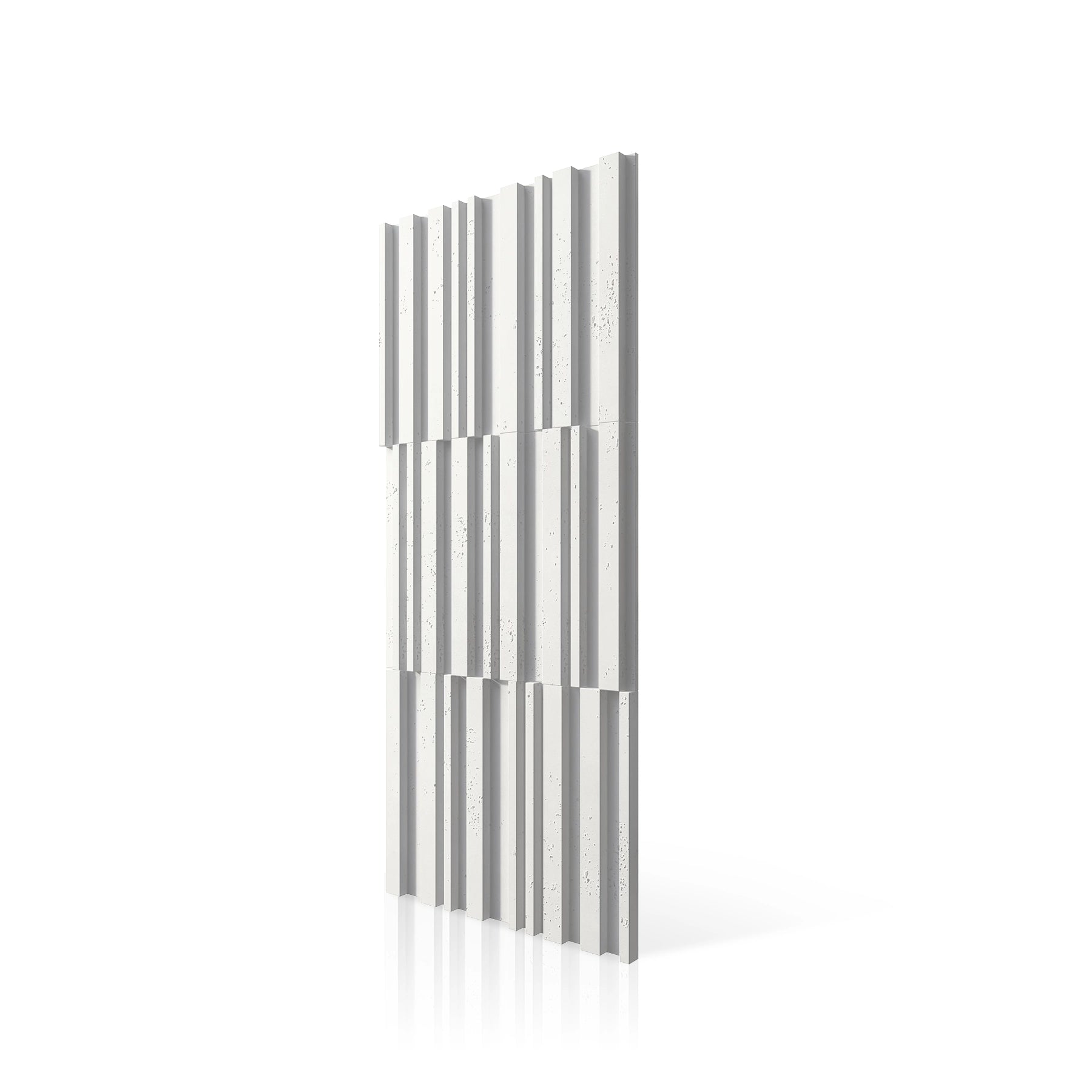 3D Concrete Wall Panels RIFT MIXED colour swatch on white background DecorMania UK