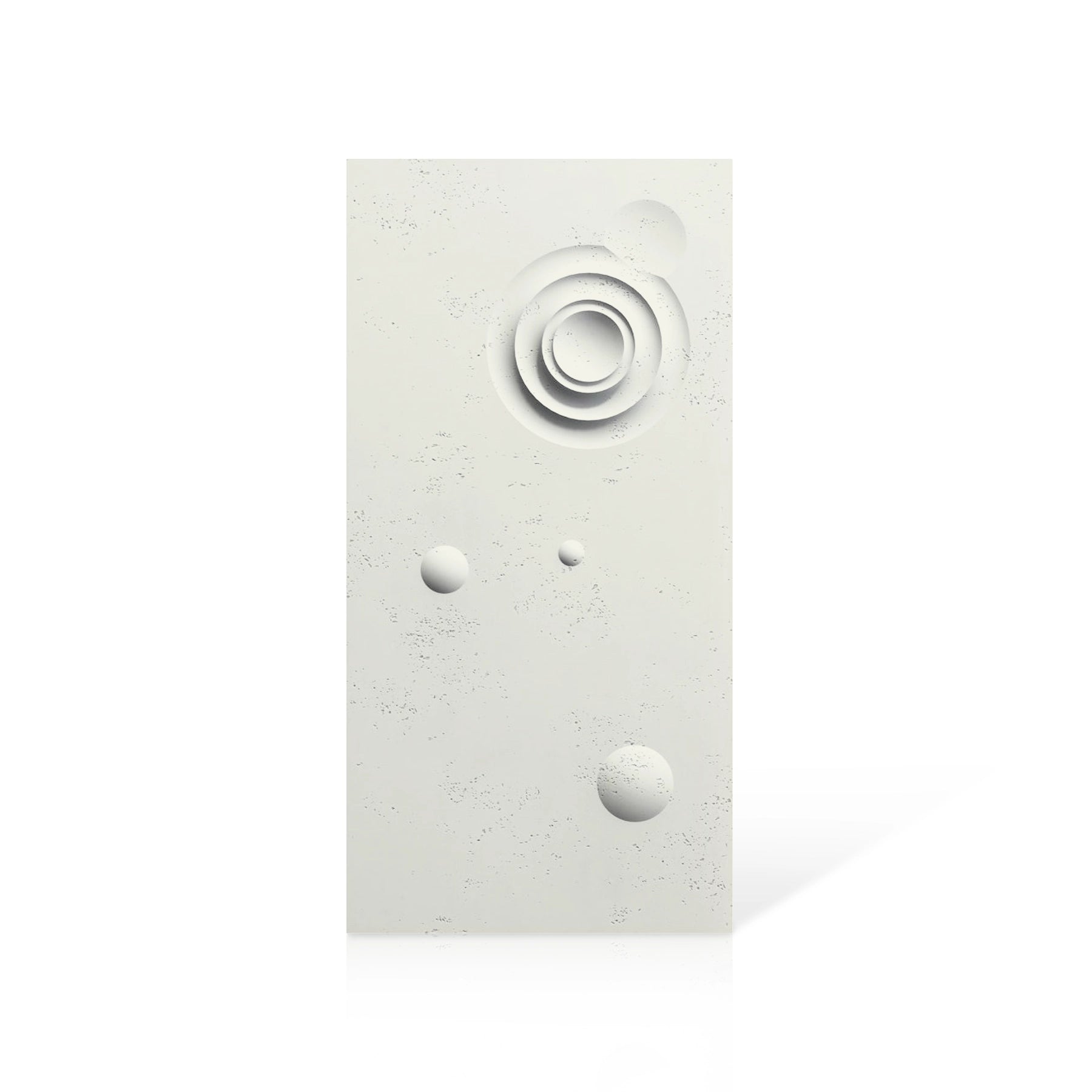 3D Concrete Wall Panels MOONS Models A&B colour swatch on white background DecorMania UK
