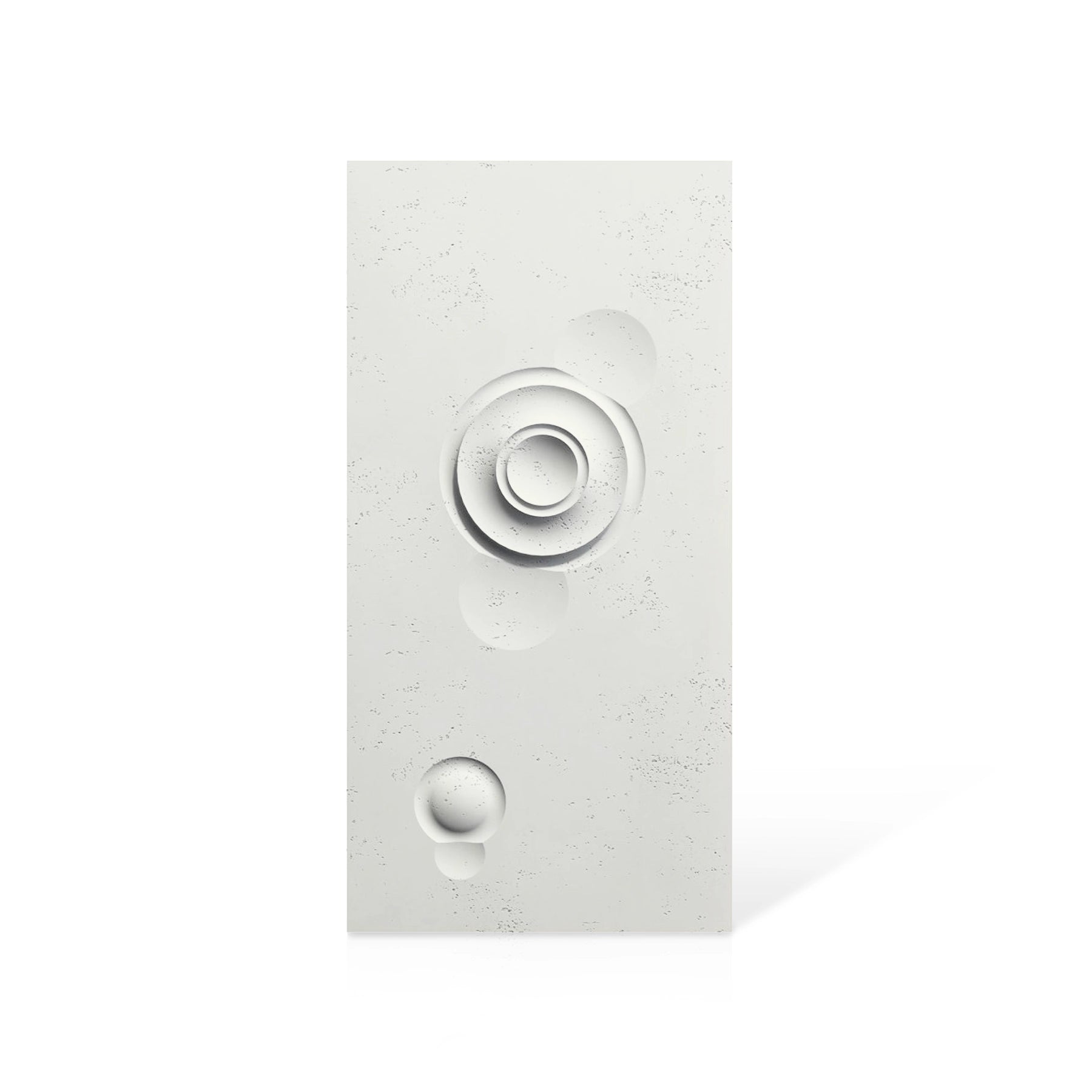 3D Concrete Wall Panels MOONS Models A&B colour swatch on white background DecorMania UK