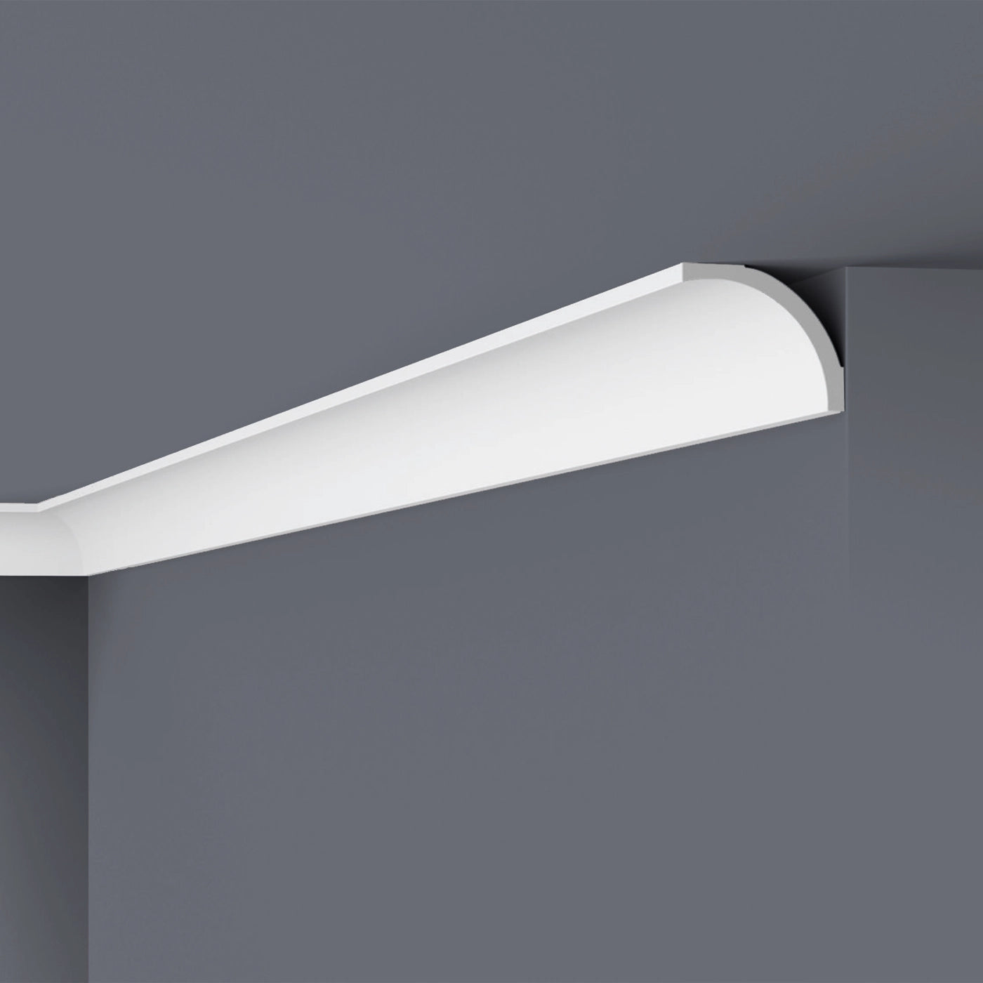 NOMASTYL® NMC 2m Ceiling Coving on plain wall and ceiling Decormania UK