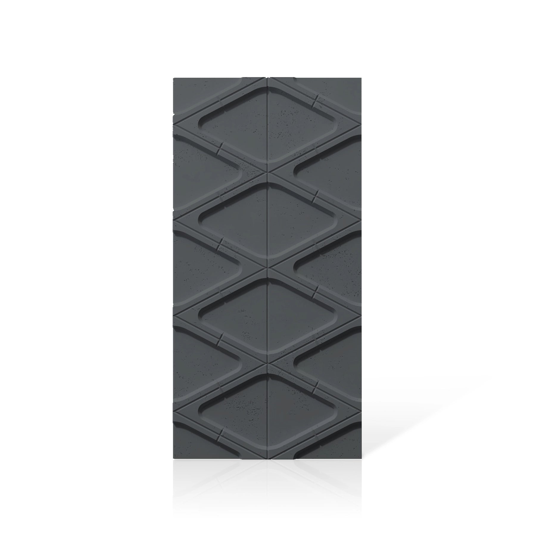 3D Concrete Wall Panels DIAMONDS colour swatch on white background DecorMania UK