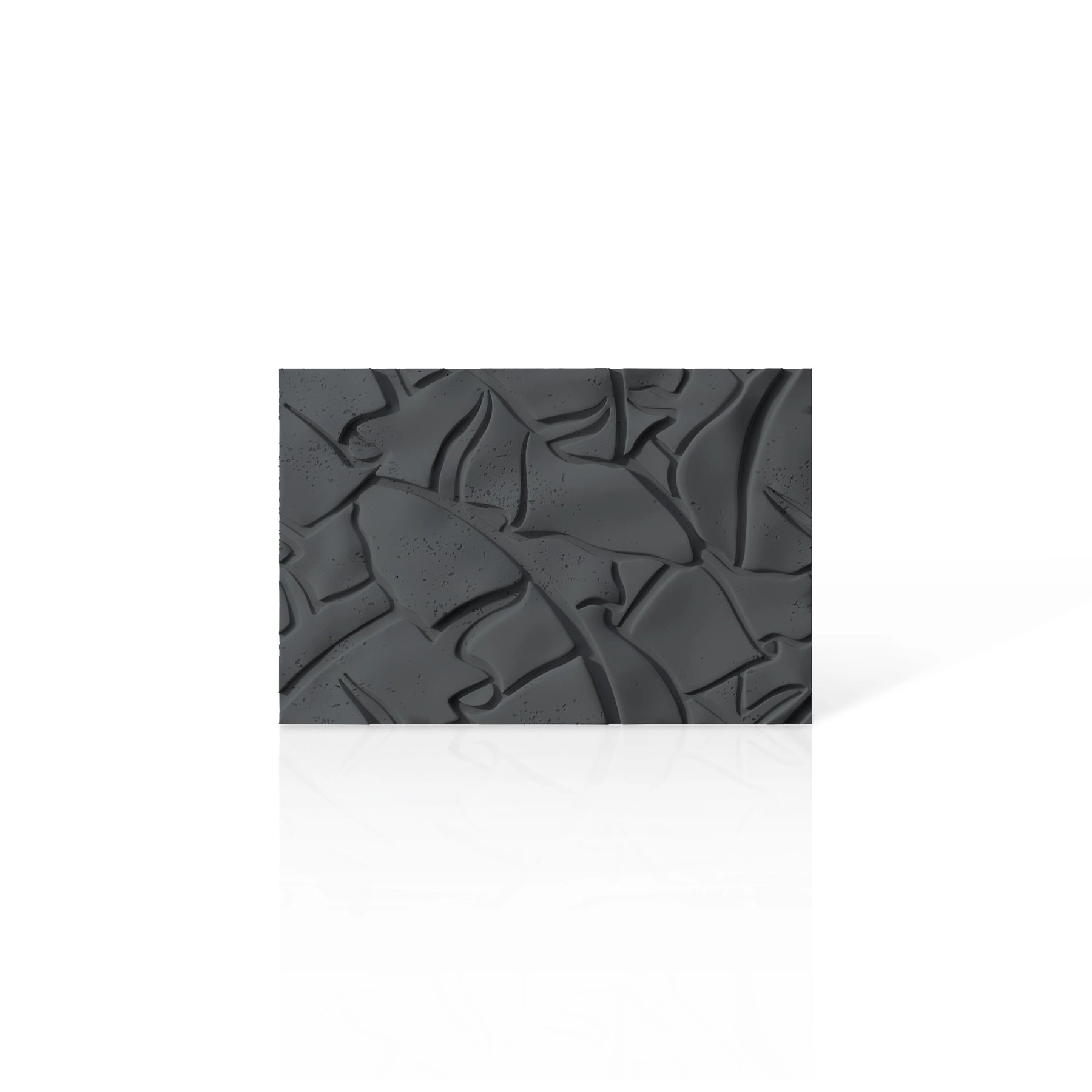 3D Concrete Wall Panels LEAF colour swatch on white background DecorMania UK