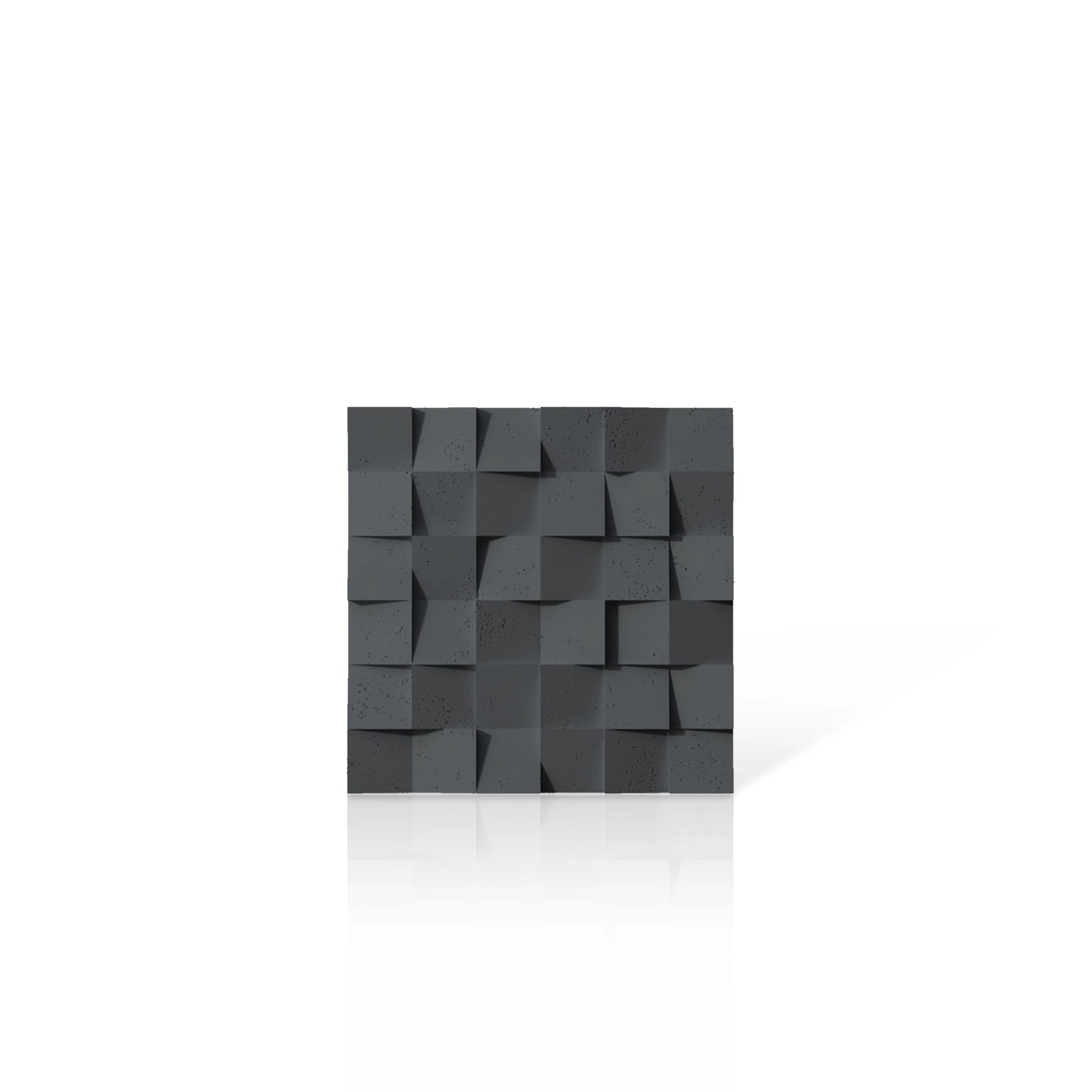 3D Concrete Wall Panels MULTISQUARES colour swatch on white background DecorMania UK
