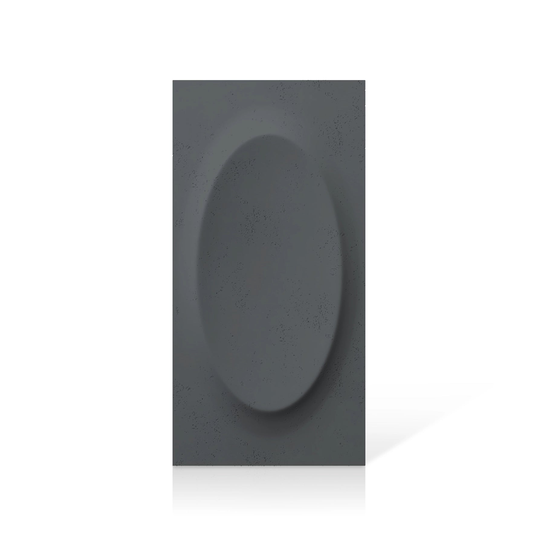 3D Concrete Wall Panels OVAL colour swatch on white background DecorMania UK