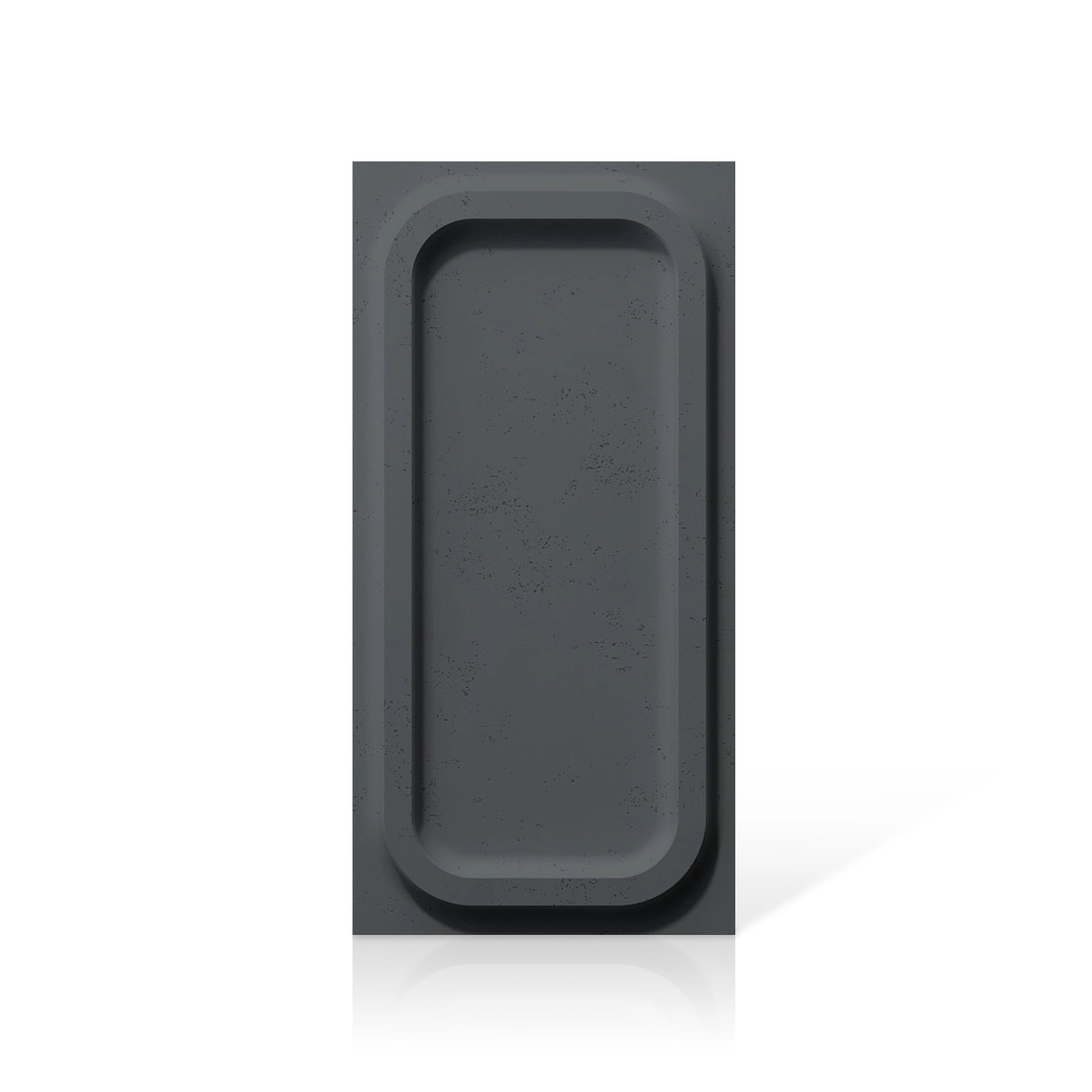 3D Concrete Wall Panels PORTHOLE colour swatch on white background DecorMania UK