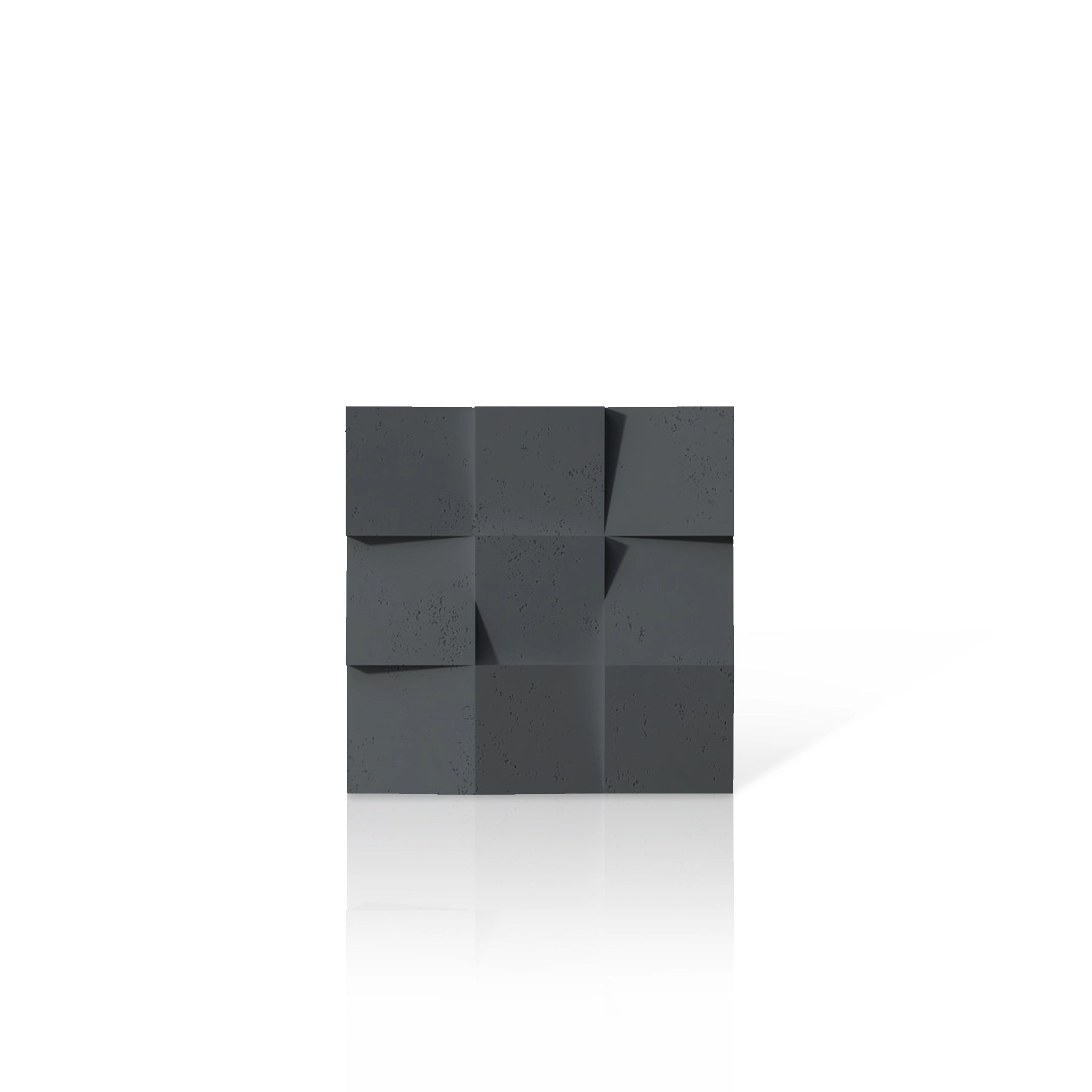 3D Concrete Wall Panels SQUARES colour swatch on white background DecorMania UK