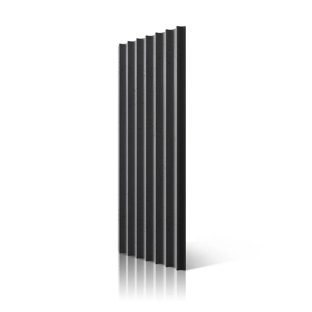 3D Concrete Wall Panels GROOVER S colour B15 on white background DecorMania UK