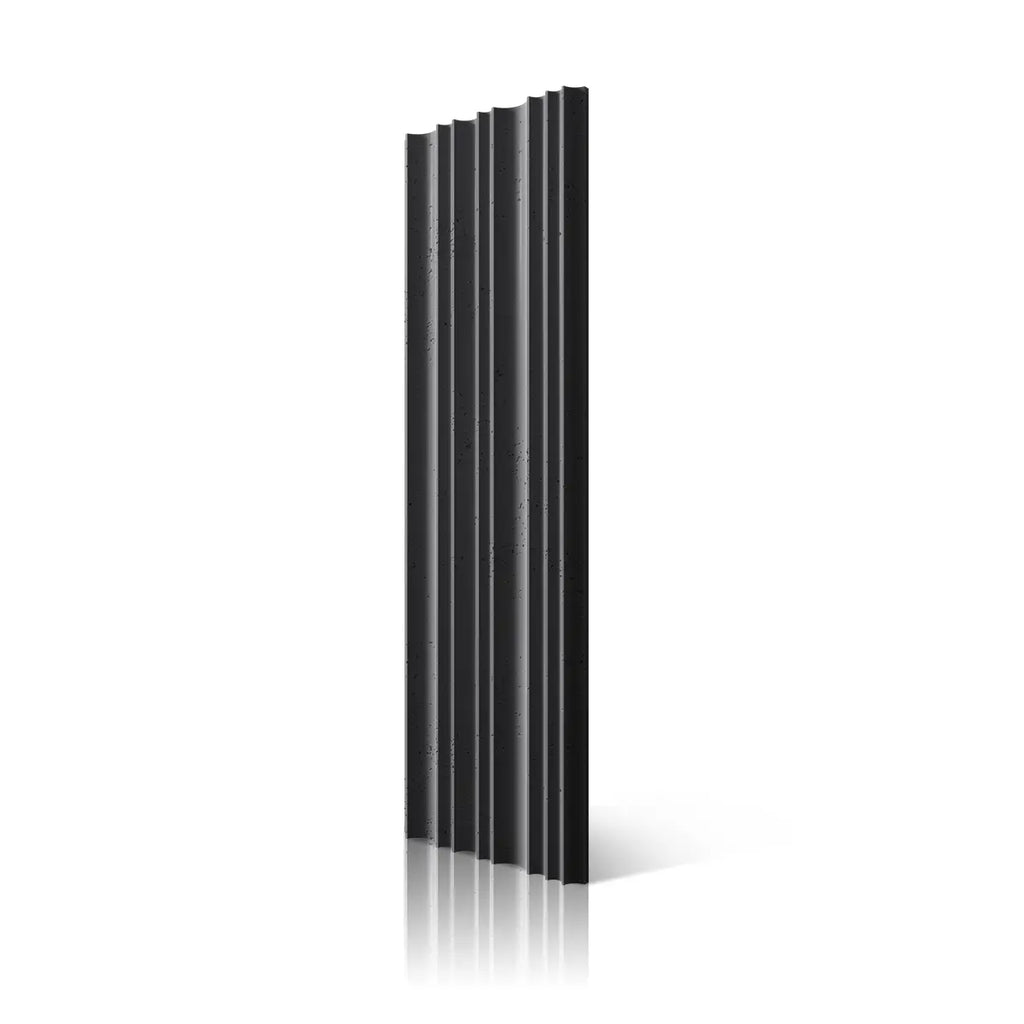 3D Concrete Wall Panels STRIPES B15 colour on white background DecorMania UK