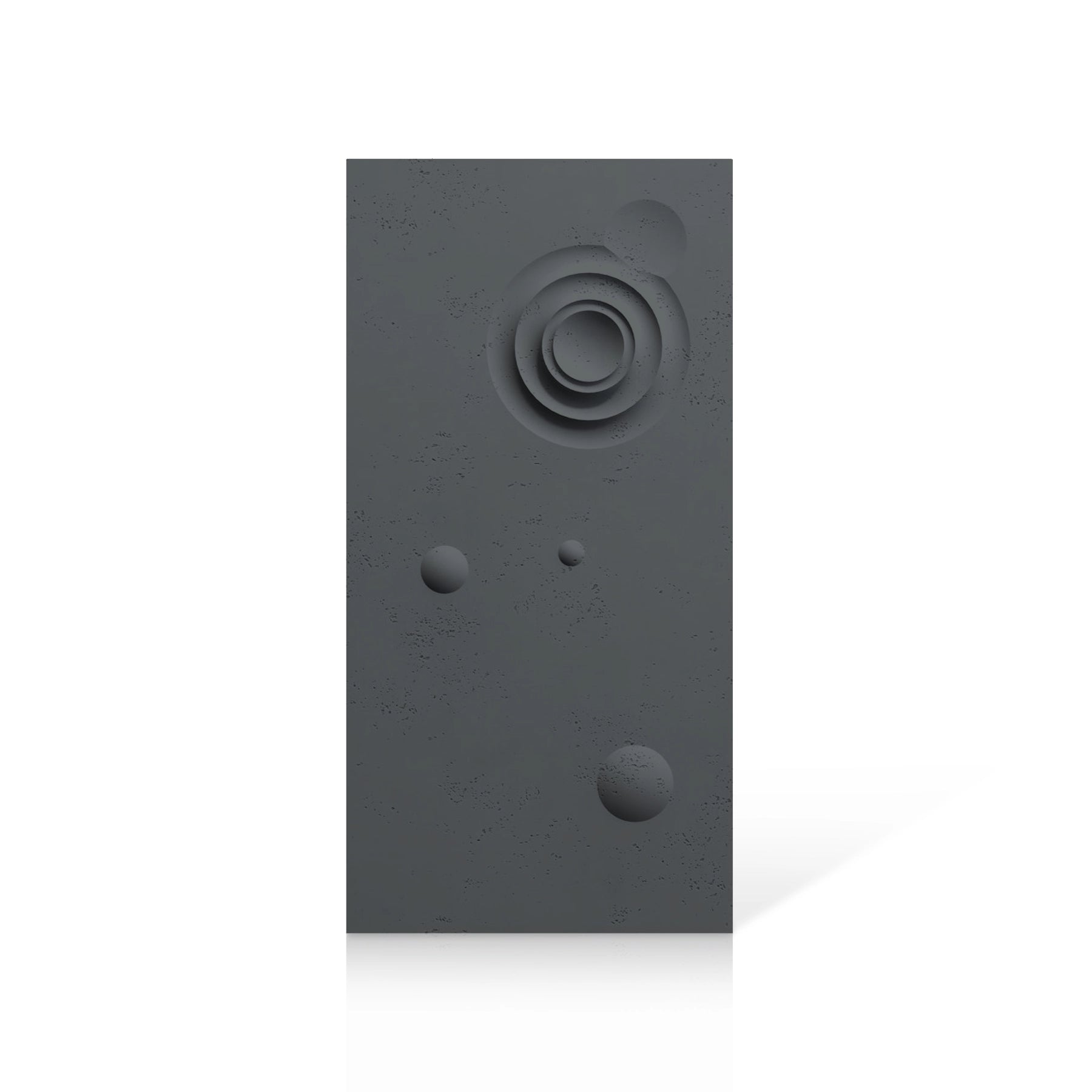 3D Concrete Wall Panels MOONS Models A&B colour swatch on white background DecorMania UK