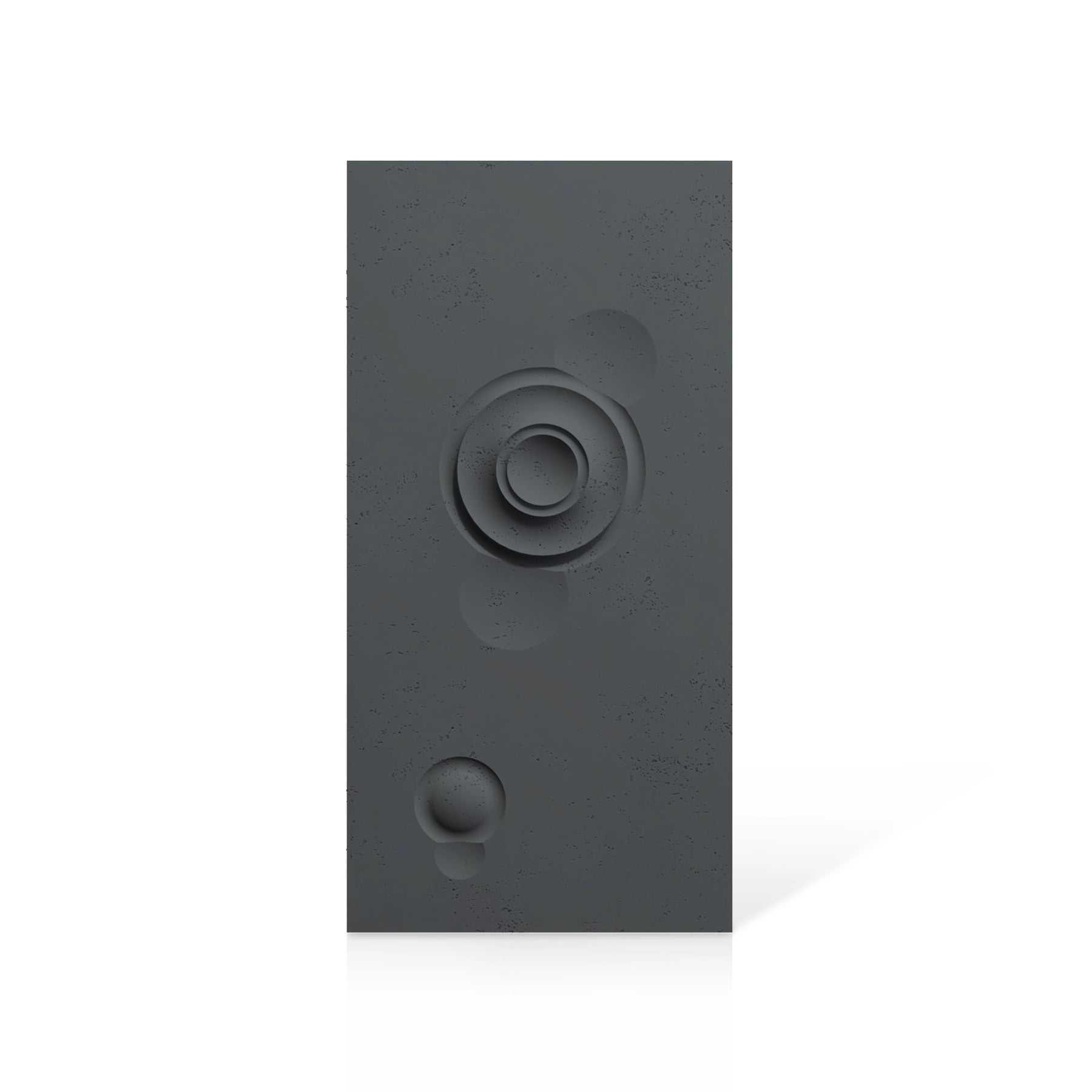 3D Concrete Wall Panels MOONS Models A&B colour swatch on white background DecorMania UK