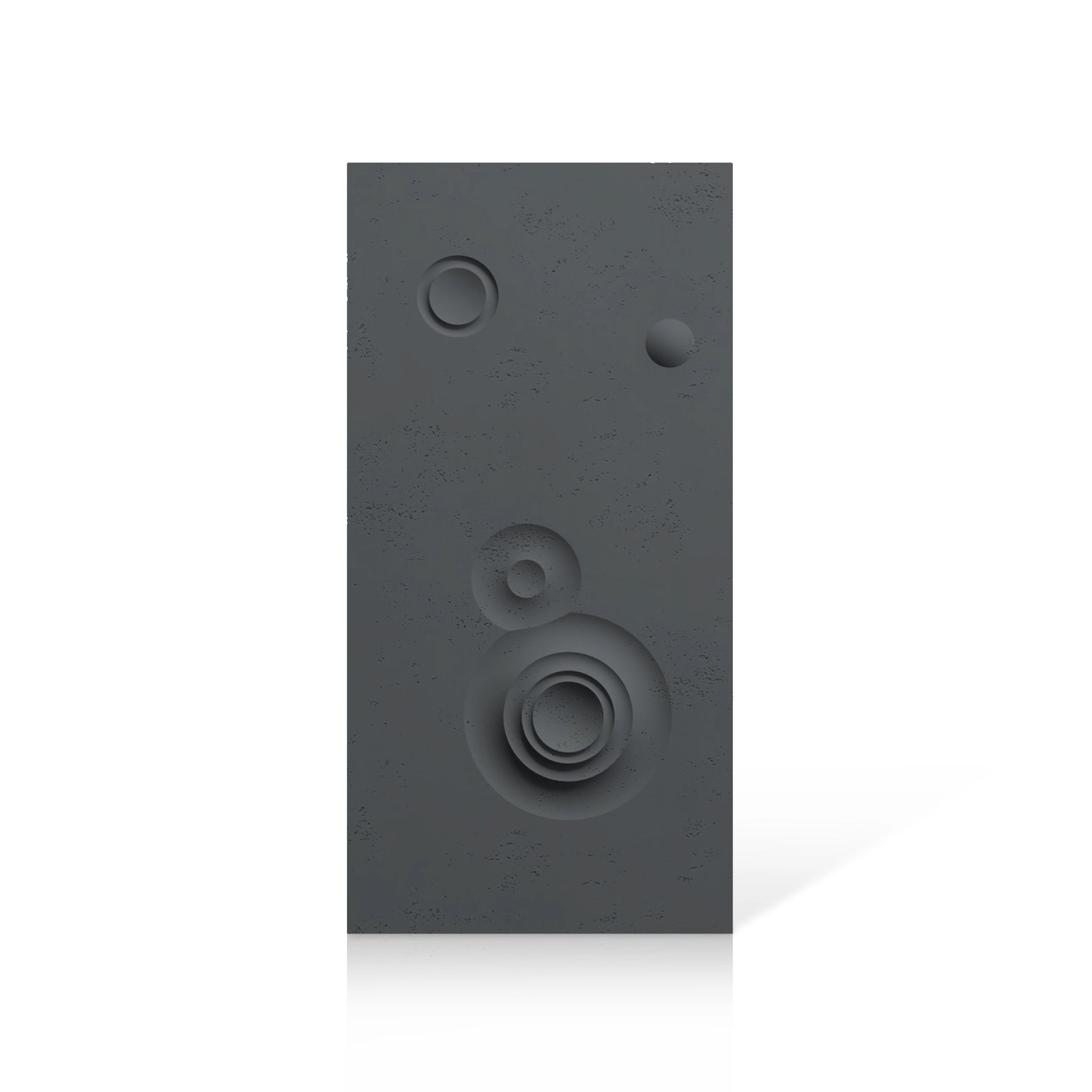 3D Concrete Wall Panels MOONS Models C&D colour swatch on white background DecorMania UK