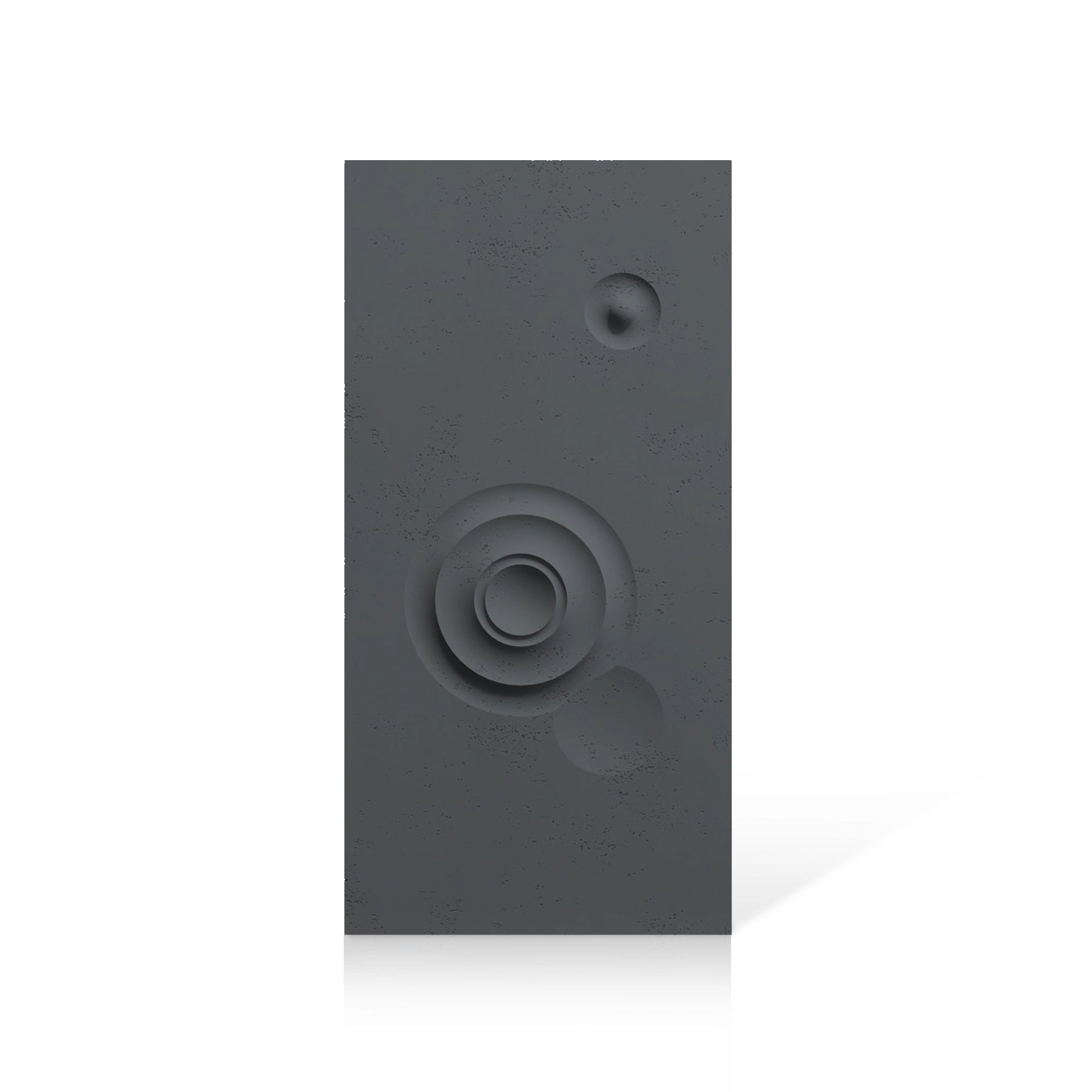 3D Concrete Wall Panels MOONS Models C&D colour swatch on white background DecorMania UK